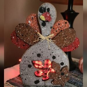 Wooden Light Up Turkey